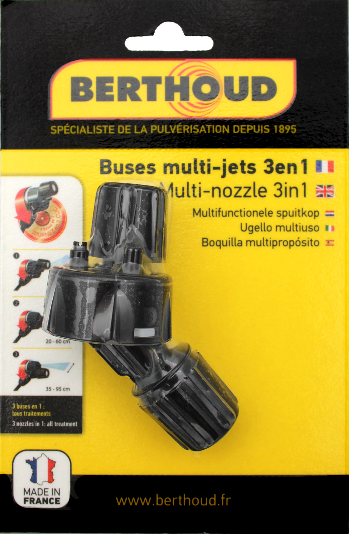 Buse multi-jets 3 en 1 tous traitements - packaging