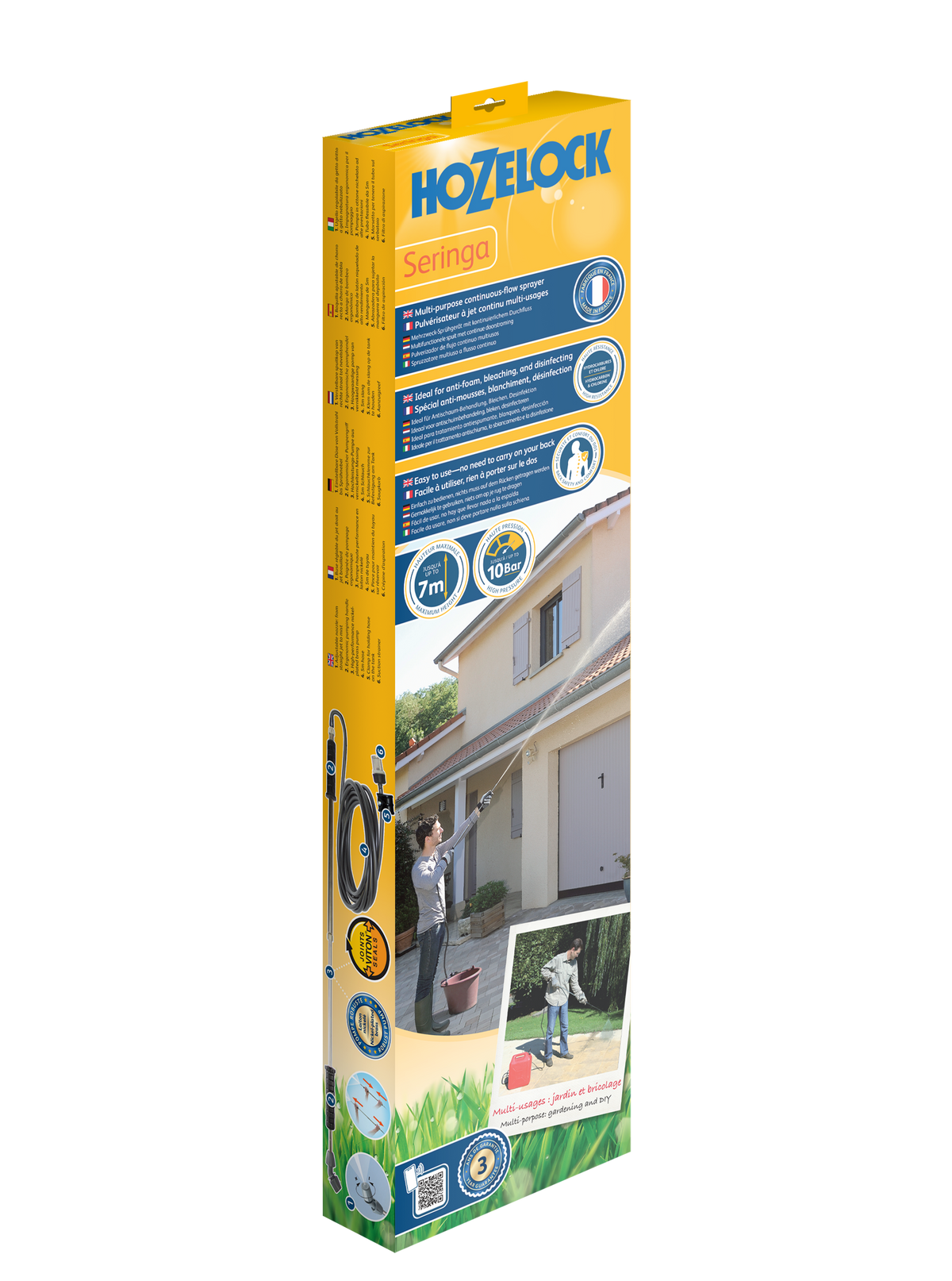 Pulvérisateur à seringue pour traitements en hauteur jusqu'à 7m - packaging