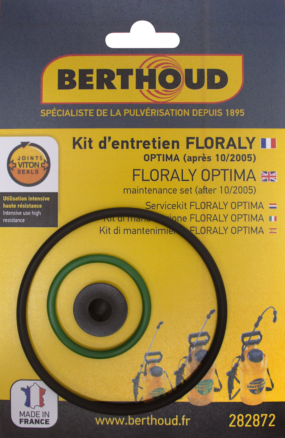 Joints de pompe pour Floraly Optima Bricolage (joints Viton) - packaging