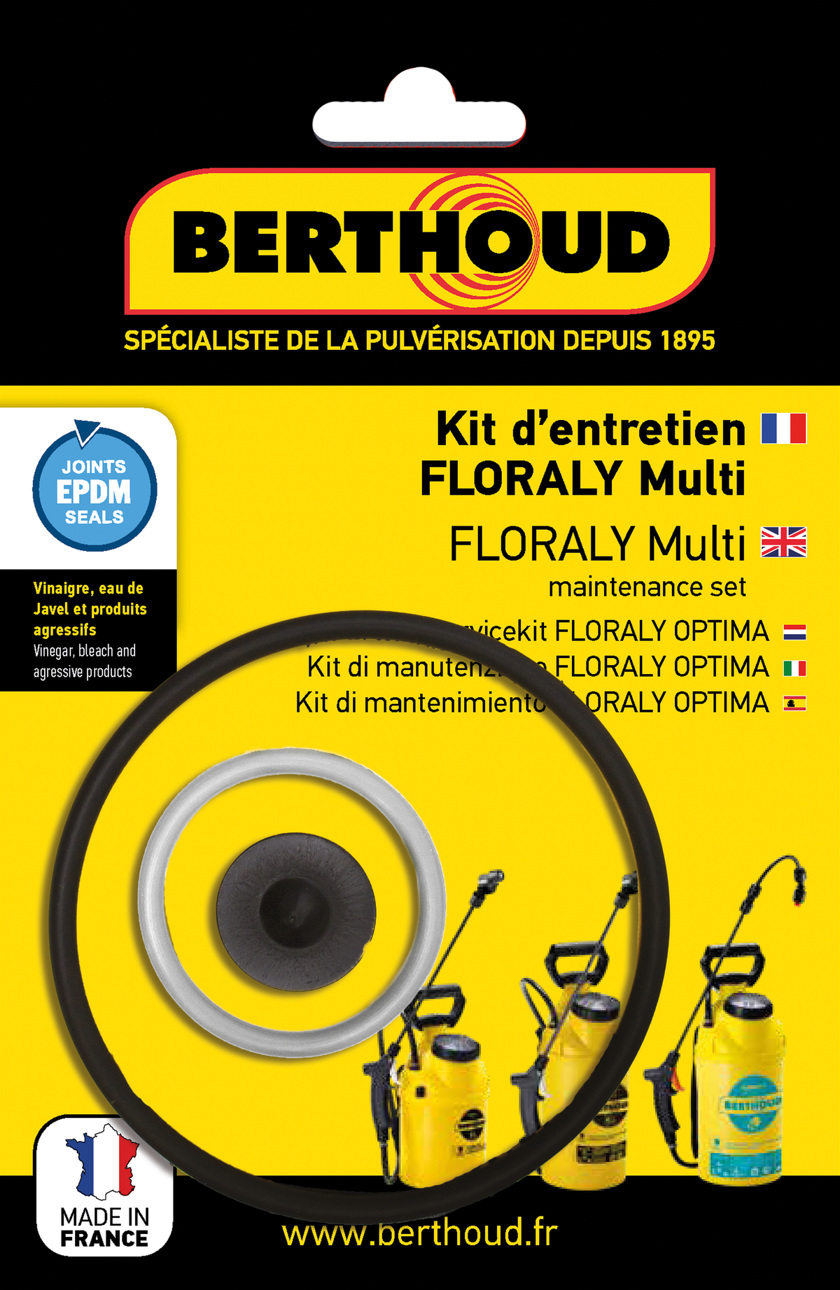 Joints de pompe pour Floraly Multi (joints EPDM) - packaging