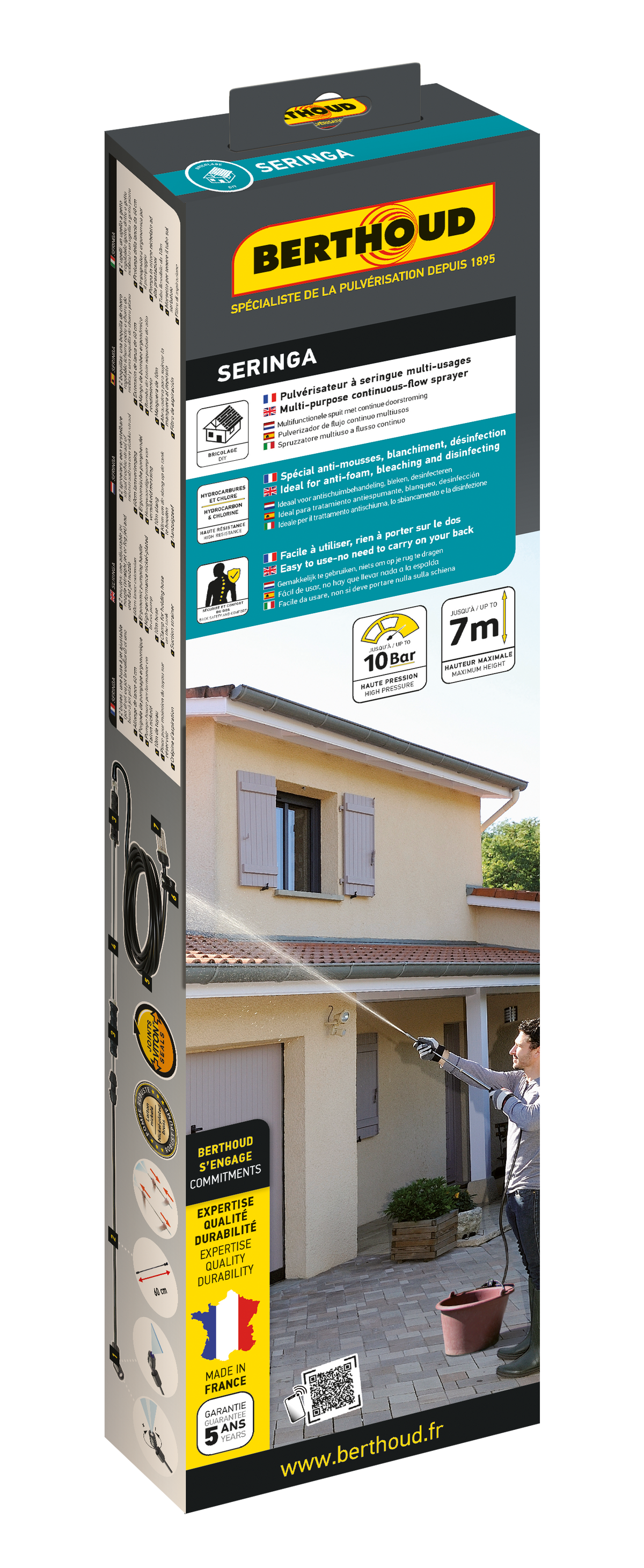 Seringue pour traitement en hauteur jusqu'à 7m - packaging