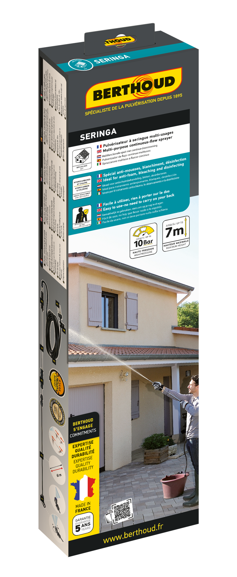Seringue pour traitement en hauteur jusqu'à 7m - packaging