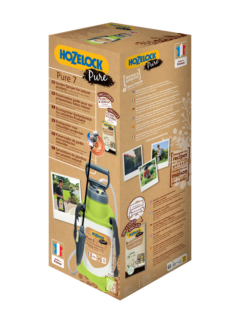 Pulvérisateur Pure 7L recettes naturelles - packaging