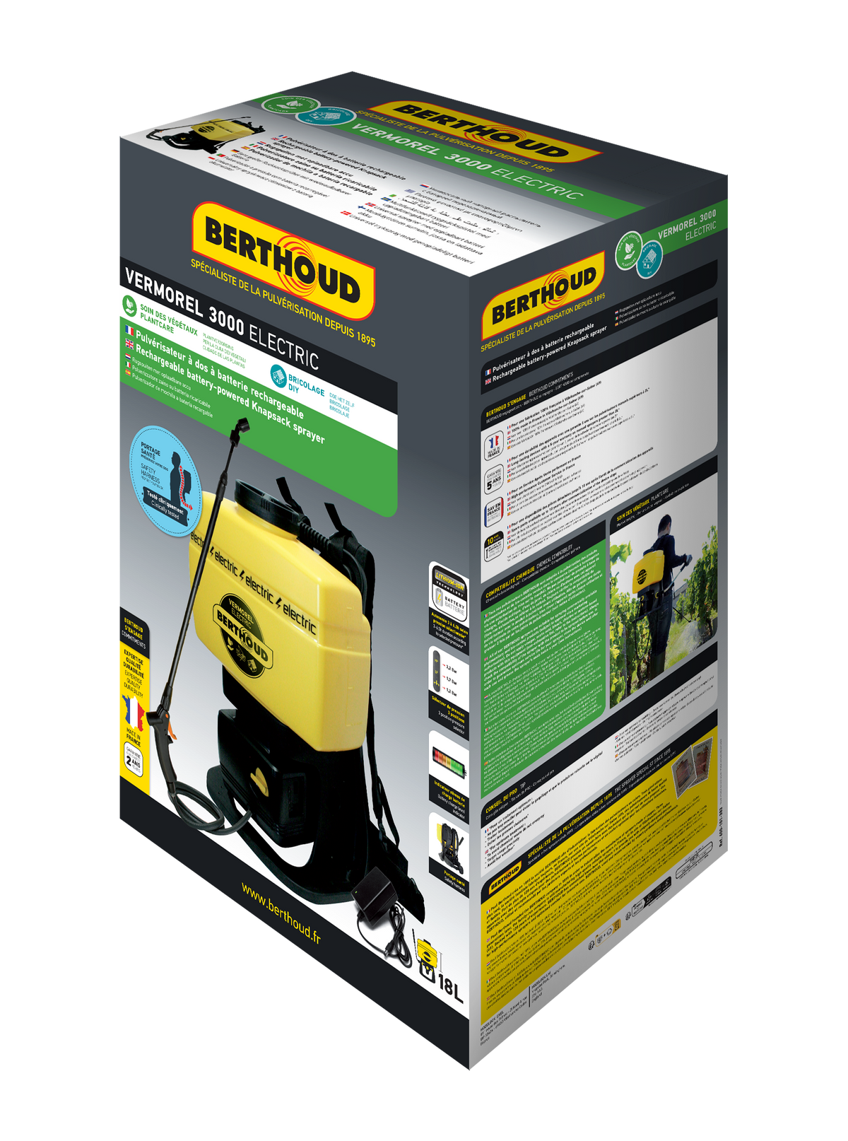 Vermorel 3000 électrique 18L - packaging